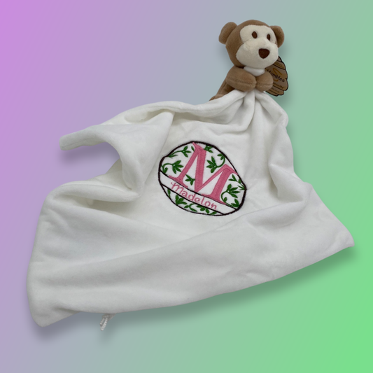 Baby Soft Cuddle Cloth - Monogram and Name
