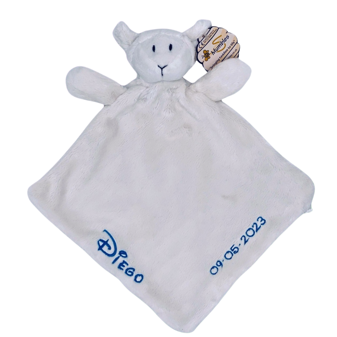 Baby Soft Cuddle Cloth - Name and Birthdate
