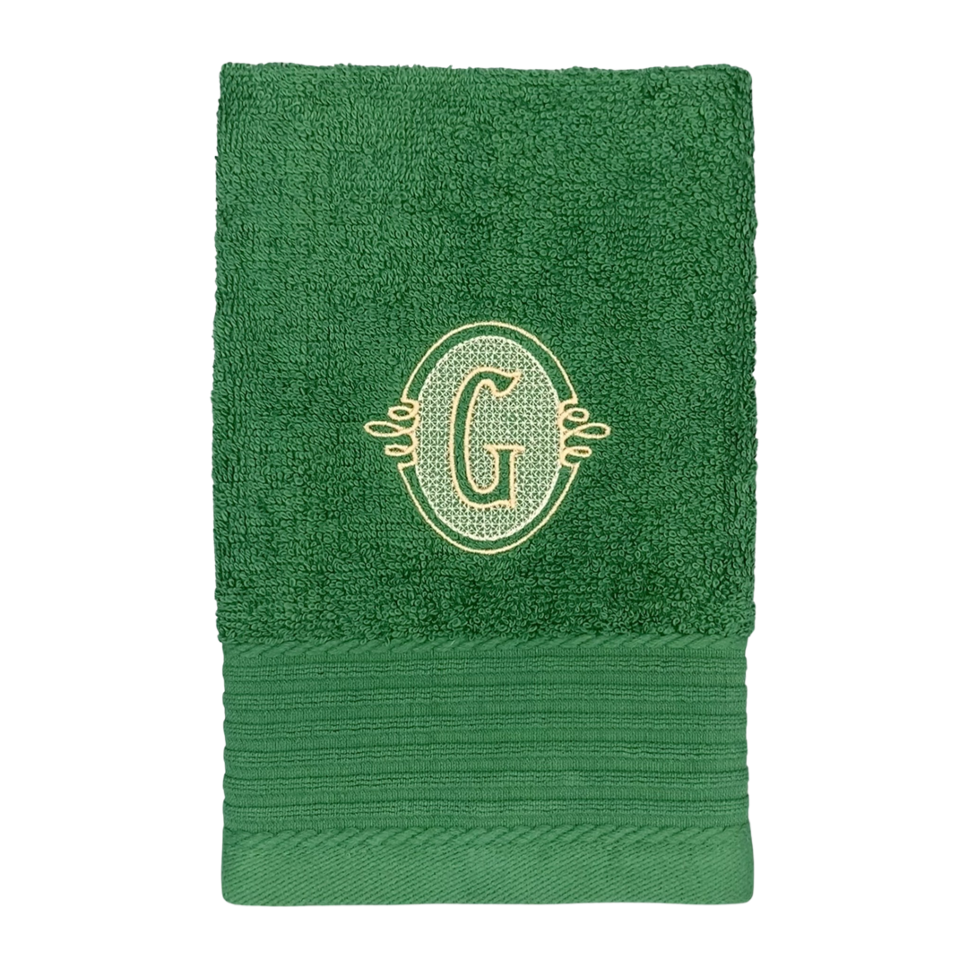 Guest Towel - Oval Monogram