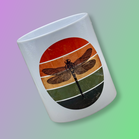 Planter Pot - Retro Dragonfly