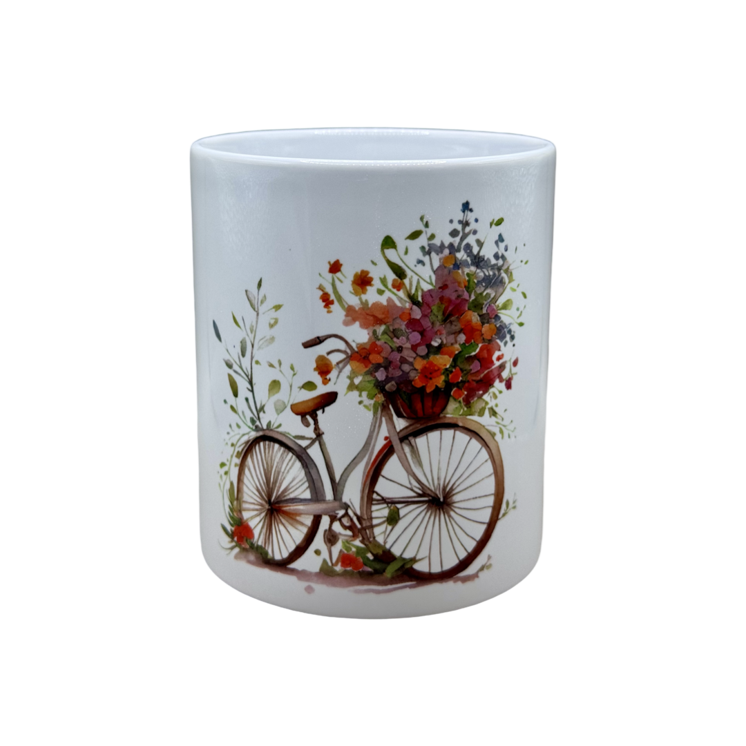 Planter Pot - Bike with Flowers