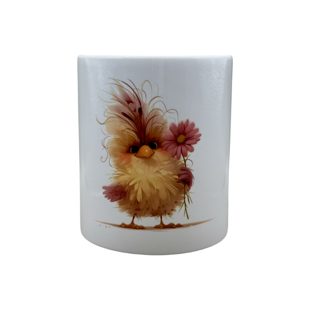 Planter Pot - Bird with Flower