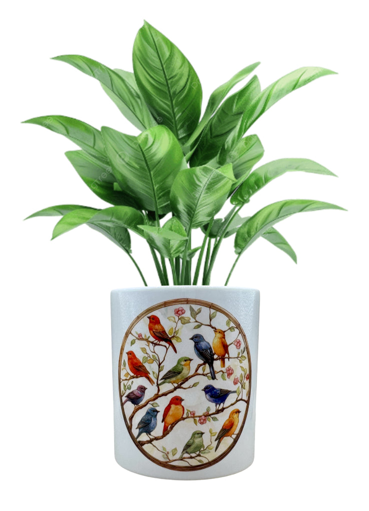Planter Pot - Birds