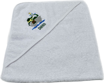 Hooded Towel - Crocodile Name