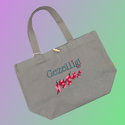 Tote Bag - Gezellig met kersenbloesems