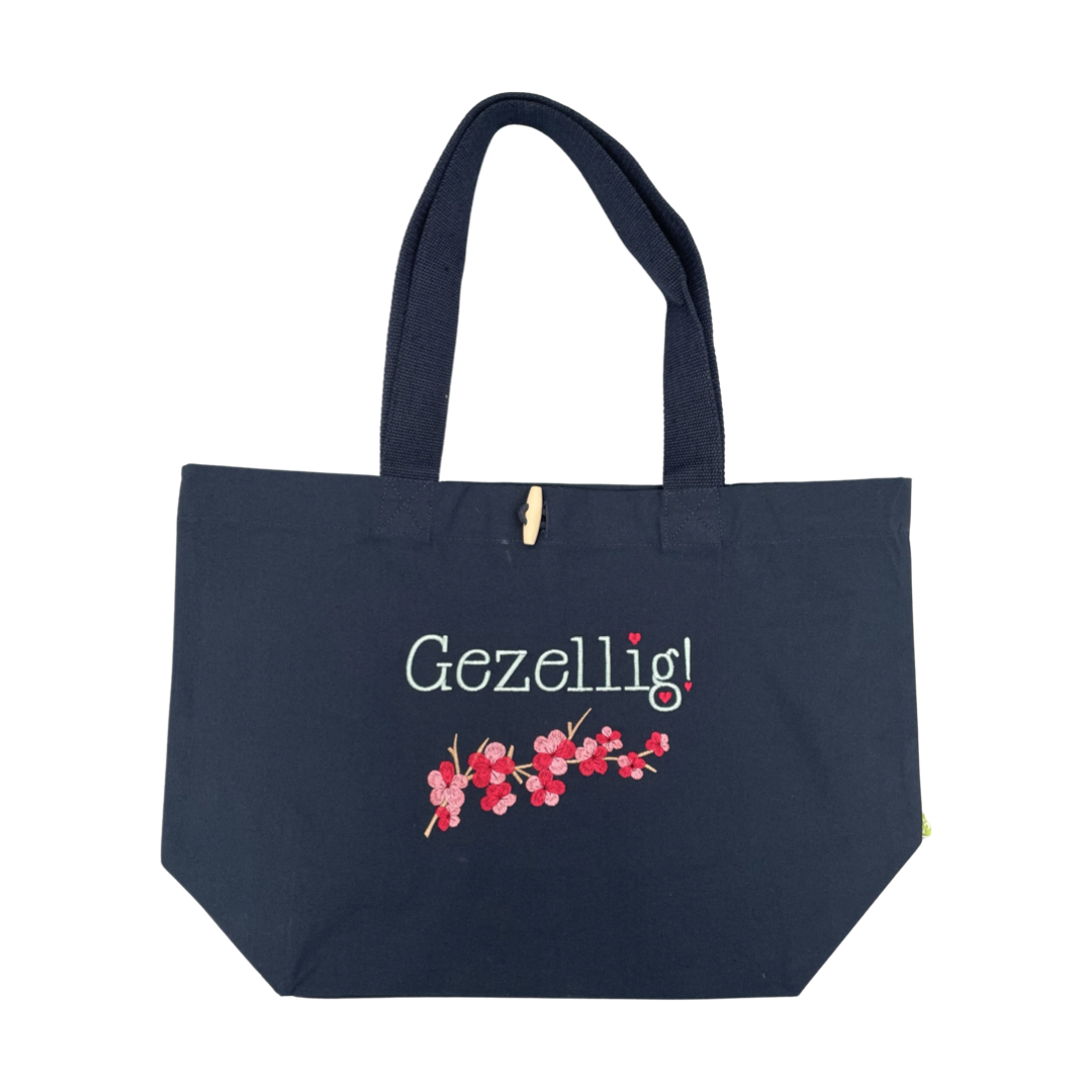 Tote Bag - Gezellig met kersenbloesems