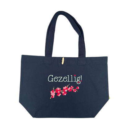 Tote Bag - Gezellig met kersenbloesems