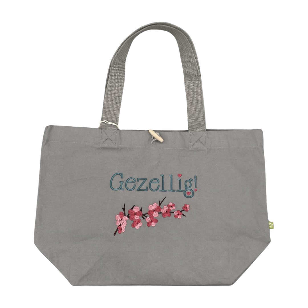 Tote Bag - Gezellig with Cherry Blossoms