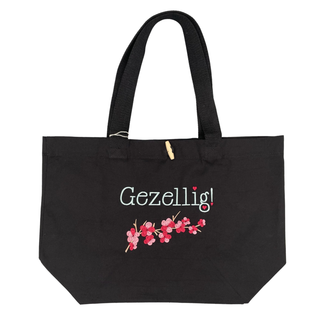 Tote Bag - Gezellig met kersenbloesems