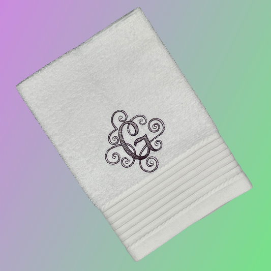 Gastendoek - Swirl Monogram