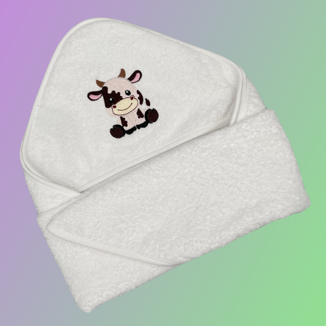 Hooded Bath Towel - Cow