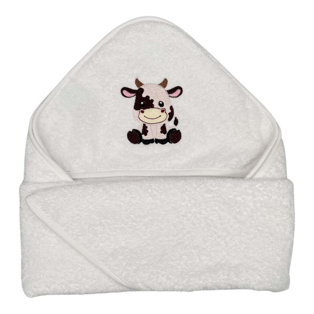 Hooded Bath Towel - Cow