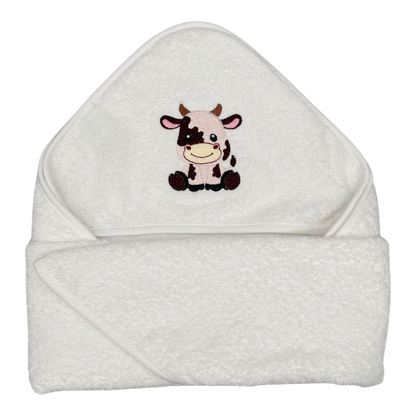 Hooded Bath Towel - Cow