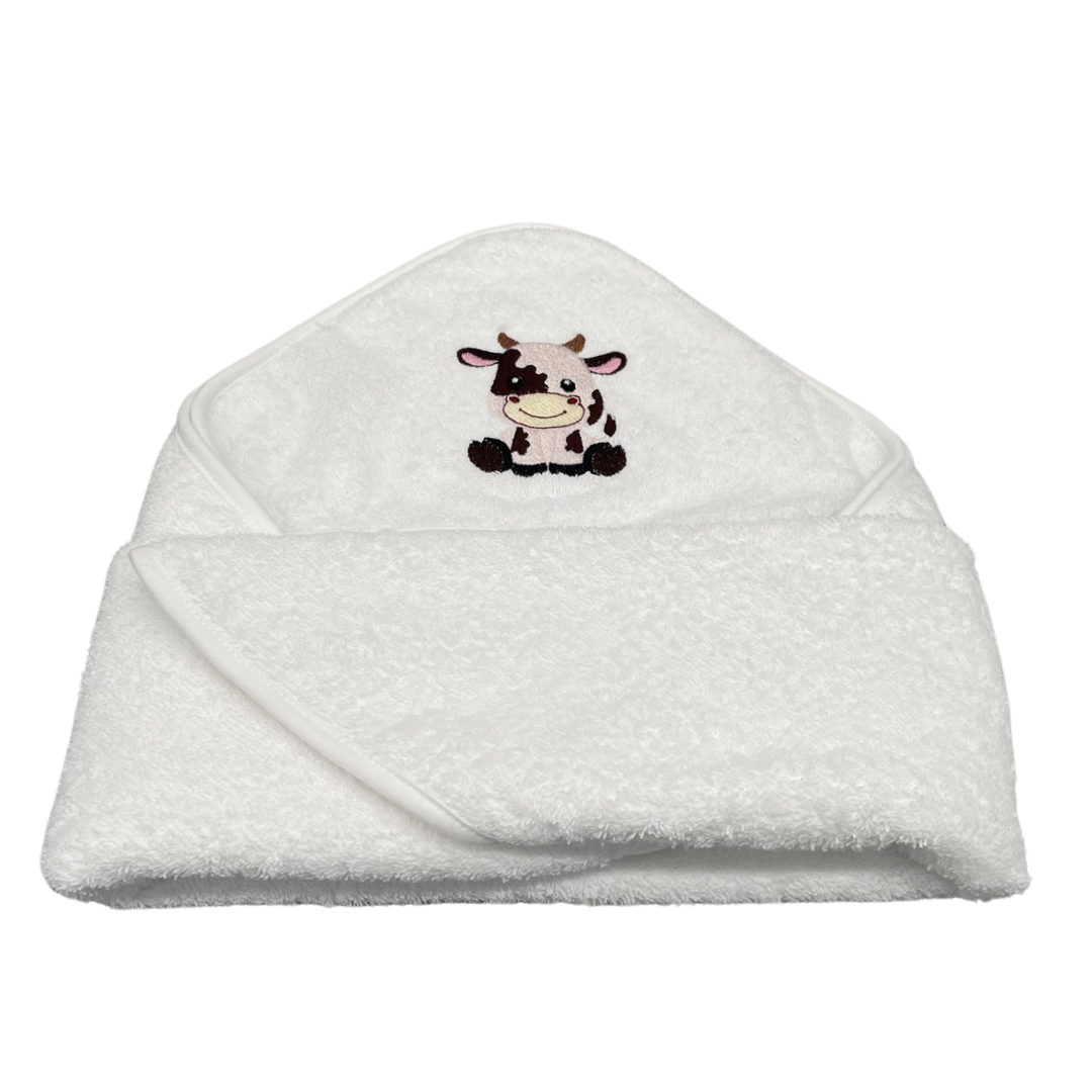 Hooded Bath Towel - Cow