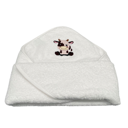 Hooded Bath Towel - Cow