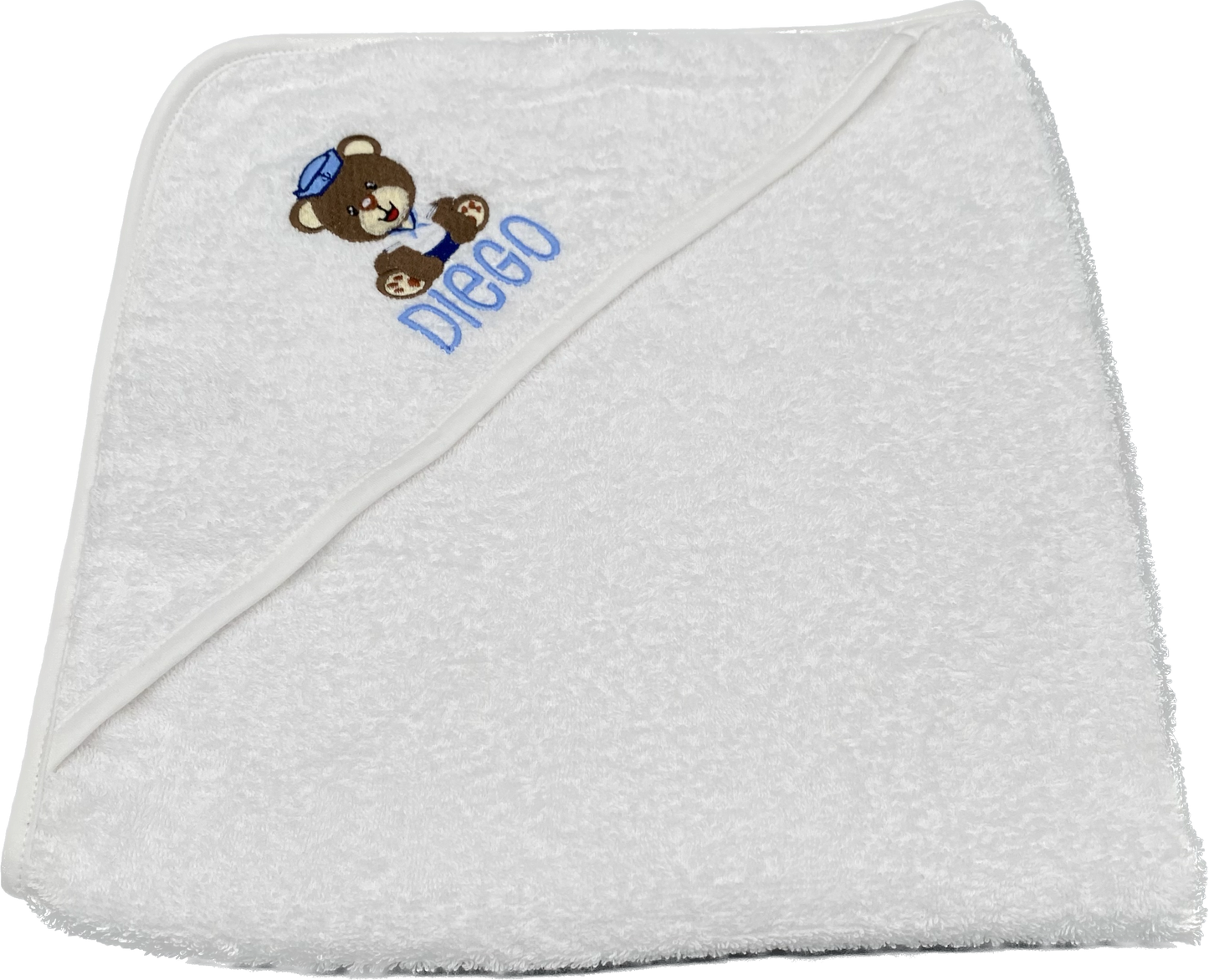 Hooded Towel - Sailor Bear Name