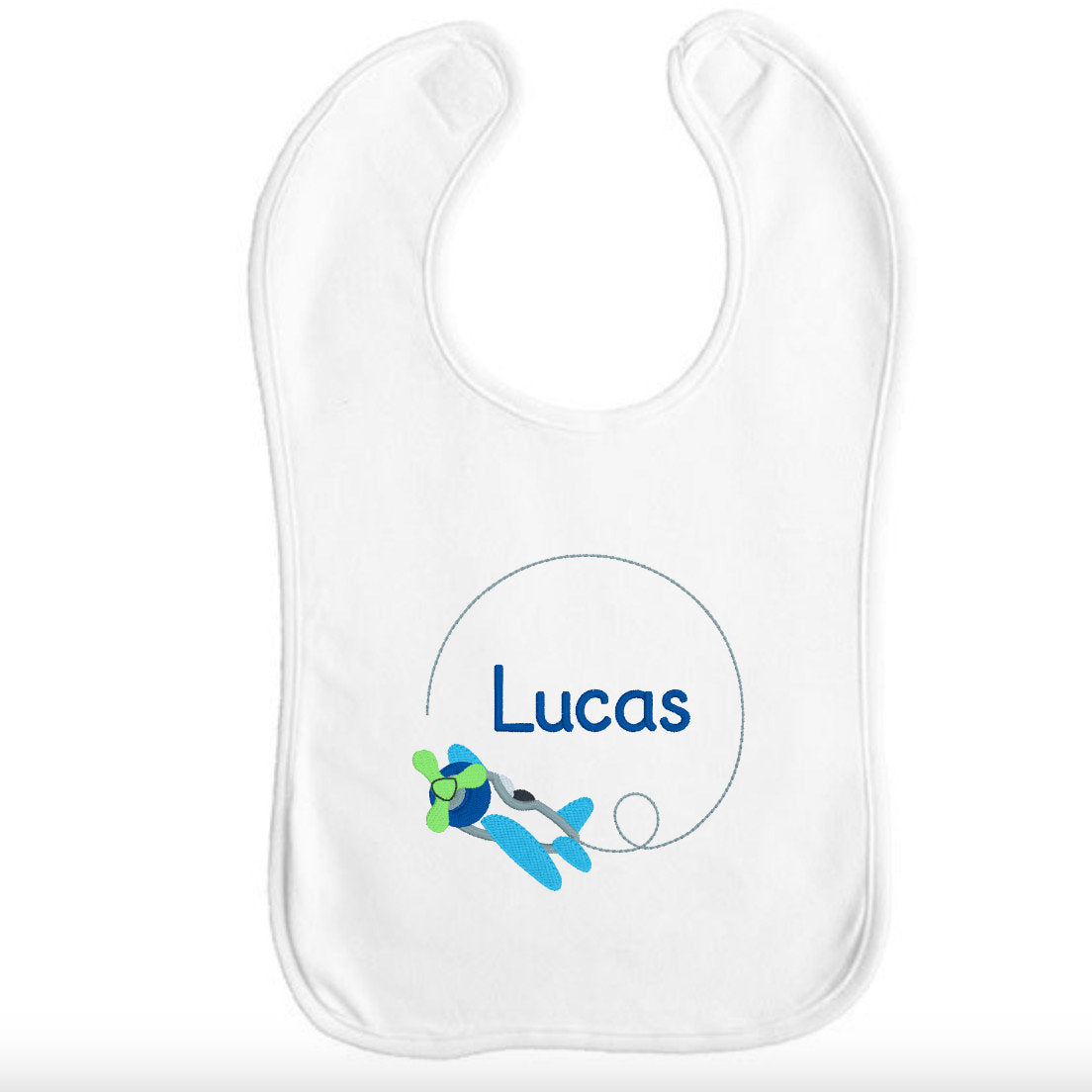 Baby Bib - Airplane Name